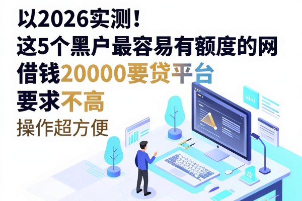 2026实测!这5个黑户最容易有额度的网贷平台,借钱20000要求不高操作超方便
