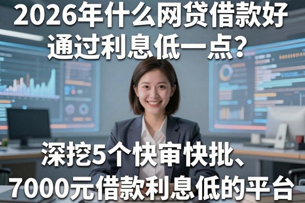 2026年什么网贷借款好通过利息低一点?深挖5个快审快批、7000元借款利息低的平台