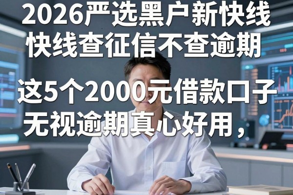2026严选黑户新快线查征信不查逾期,这5个2000元借款口子无视逾期真心好用