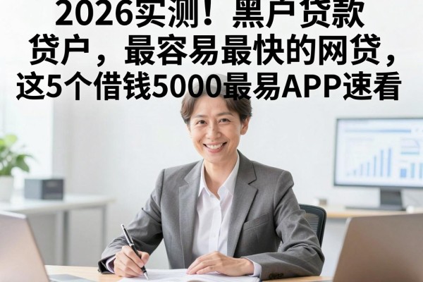 2026实测！黑户贷款最容易最快的网贷，这5个借钱5000最易APP速看