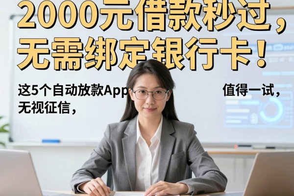 2000元借款秒过,无需绑定银行卡!这5个自动放款App无视征信,值得一试