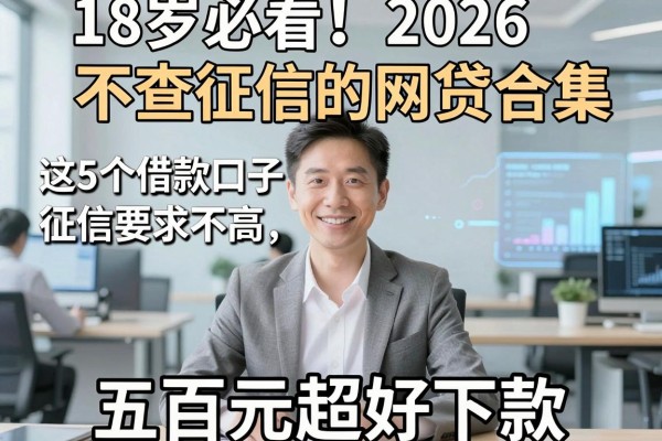 18岁必看！2026不查征信的网贷合集，这5个借款口子征信要求不高，五百元超好下款
