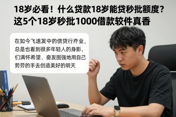 18岁必看!什么贷款18岁能贷秒批额度?这5个18岁秒批1000借款软件真香