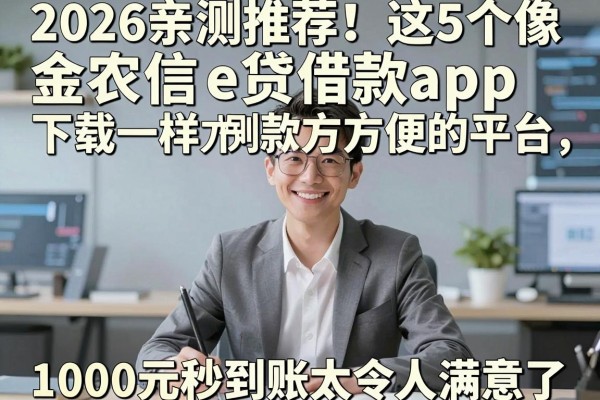 2026亲测推荐！这5个像金农信e贷借款app下载一样方便的平台，1000元秒到账太令人满意了