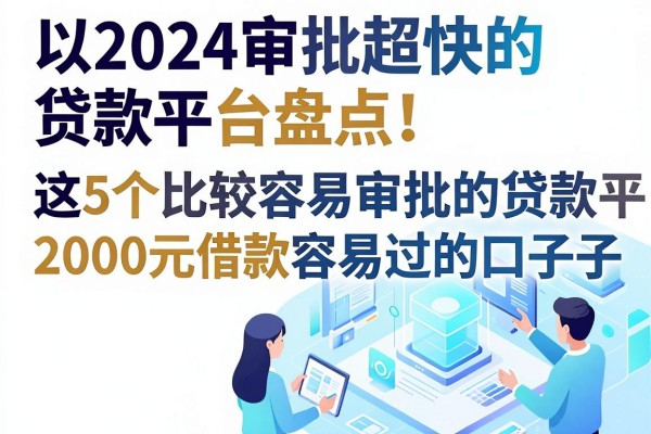 2024审批超快的贷款平台盘点！这5个比较容易审批的贷款平台，2000元借款容易过的口子汇总