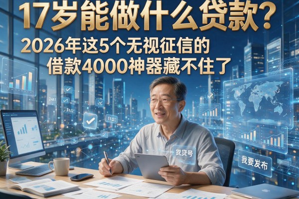17岁能做什么贷款？2026年这5个无视征信的借款4000神器藏不住了