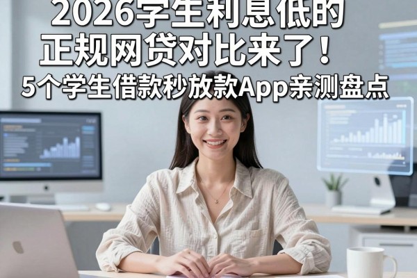 2026学生利息低的正规网贷对比来了!5个学生借款秒放款App亲测盘点