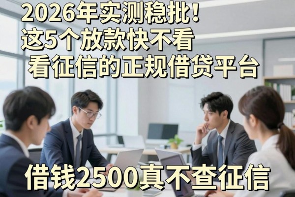 2026年实测稳批!这5个放款快不看征信的正规借贷平台,借钱2500真不查征信