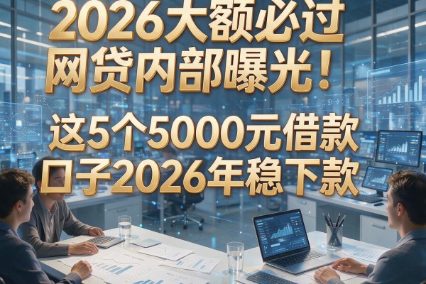 2026大额必过网贷内部曝光！这5个5000元借款口子2026年稳下款