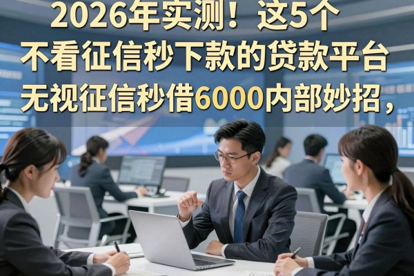2026年实测!这5个不看征信秒下款的贷款平台,无视征信秒借6000内部妙招