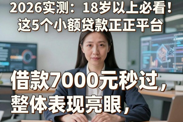 2026实测:18岁以上必看!这5个小额贷款正规平台,借款7000元秒过、整体表现亮眼