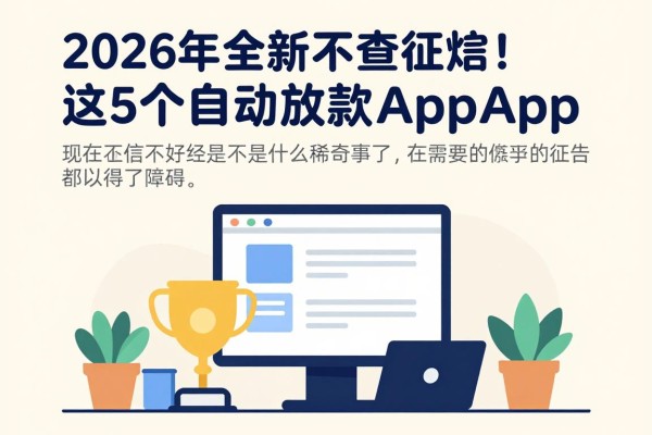 2026年全新出炉！3万贷款不查征信，这5个自动放款app对征信要求不高速来整理