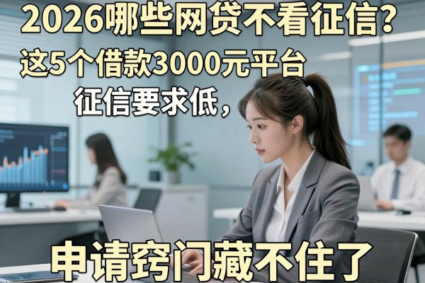 2026哪些网贷不看征信?这5个借款3000元平台征信要求低,申请窍门藏不住了!