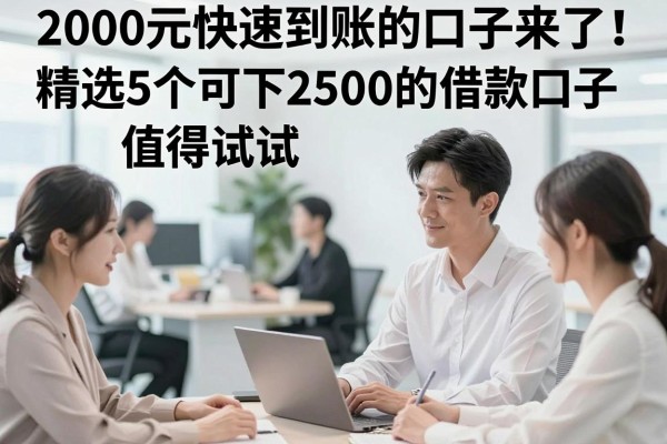 2000元快速到账的口子来了!精选5个可下2500的借款口子,值得试试
