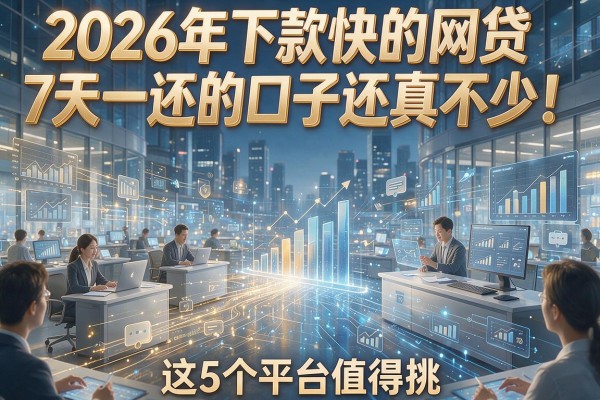 2026年下款快的网贷7天一还的口子还真不少！这5个平台值得挑