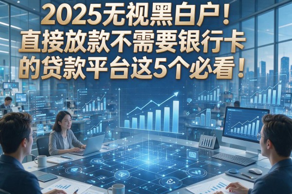 2025无视黑白户！直接放款不需要银行卡的贷款平台这5个必看！