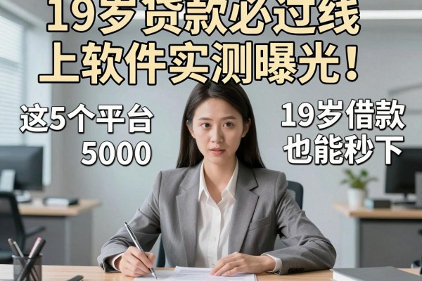 19岁贷款必过线上软件实测曝光!这5个平台19岁借款5000也能秒下