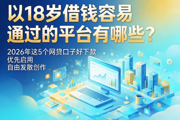 18岁借钱容易通过的平台有哪些？2026年这5个网贷口子好下款优先启用