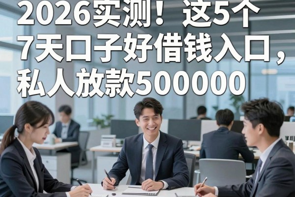 2026实测!这5个7天口子好借钱入口,私人放款50000通过率高得吓人