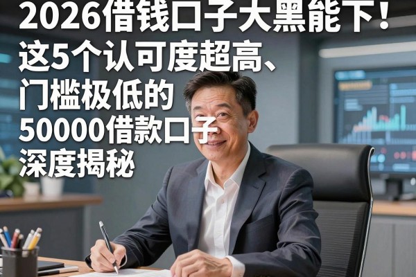 2026借钱口子大黑能下!这5个认可度超高、门槛极低的50000借款口子深度揭秘