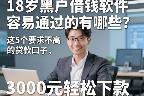 18岁黑户借钱软件容易通过的有哪些?这5个要求不高的贷款口子,3000元轻松下款!