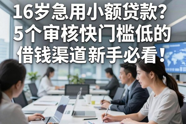 16岁急用小额贷款？5个审核快门槛低的借钱渠道新手必看！