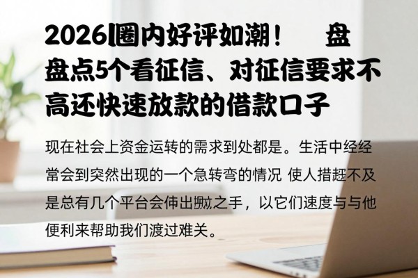 2026圈内好评如潮!盘点5个不看征信、对征信要求不高还能快速放款的借款口子
