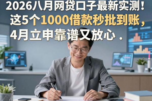 2026八月网贷口子最新实测！这5个1000借款秒批到账，4月立申靠谱又放心