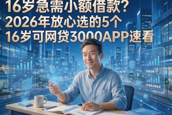 16岁急需小额借款？2026年放心选的5个16岁可网贷3000APP速看