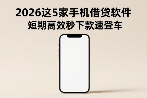 18岁黑户必看!2026这5家手机借钱软件,短期高效秒下款速登车