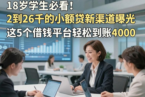 18岁学生必看！2026年1到2千的小额贷新渠道曝光，这5个借钱平台轻松到账4000