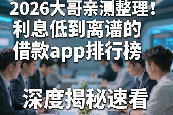 2026大哥亲测整理！利息低到离谱的借款app排行榜，深度揭秘速看！