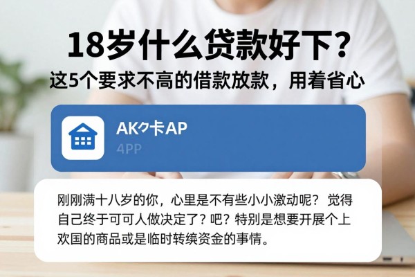 18岁什么贷款好下?这5个要求不高的借款APP直接放款,用着省心
