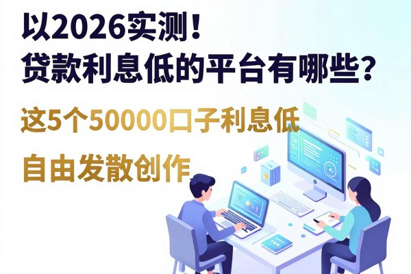 2026实测!贷款利息低的平台有哪些?这5个50000口子利息低到抢名额