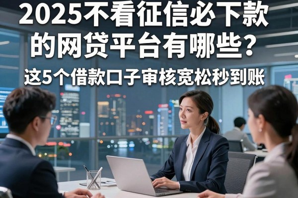 2025不看征信必下款的网贷平台有哪些?这5个借款口子审核宽松秒到账
