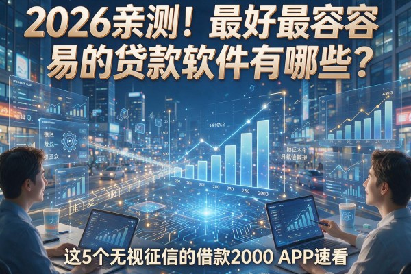 2026亲测！最好最容易的贷款软件有哪些？这5个无视征信的借款2000 APP速看
