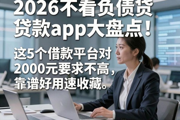 2026不看负债贷款app大盘点!这5个借款平台对2000元要求不高,靠谱好用速收藏