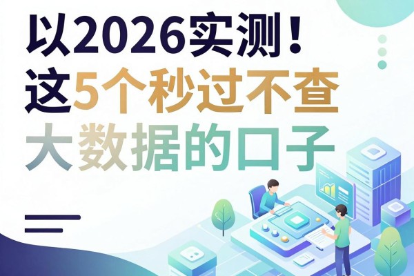 2026实测！这5个秒过不查大数据的口子，无视大数据借钱秒下