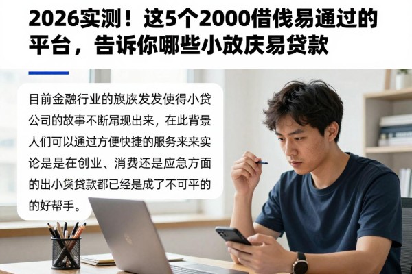 2026实测!这5个2000借款易通过的平台,告诉你哪些小额贷款易贷款