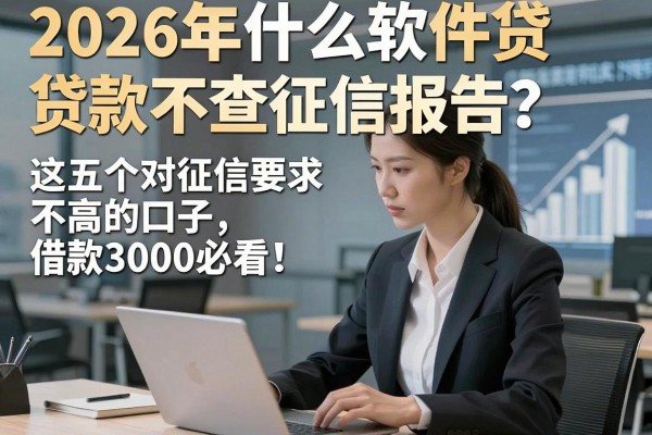 2026年什么软件贷款不查征信报告?这五个对征信要求不高的口子,借款3000必看!