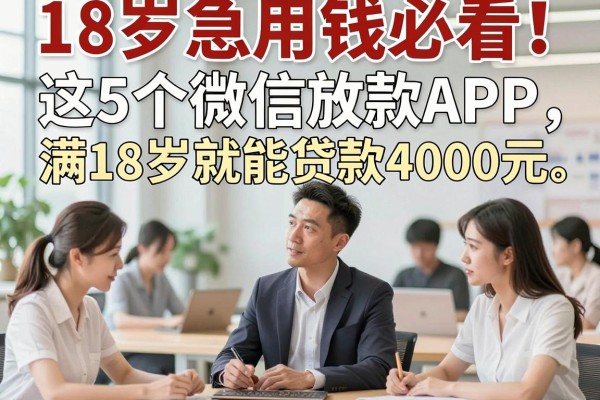 18岁急用钱必看!这5个微信放款APP,满18岁就能贷款4000元