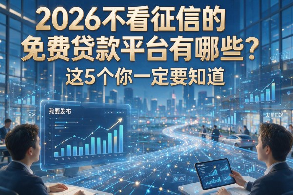 2026不看征信的免费贷款平台有哪些？这5个你一定要知道！