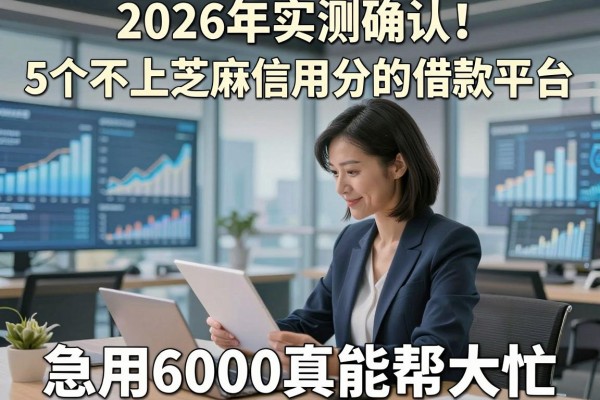 2026年实测确认!5个不上芝麻信用分的借款平台,急用6000真能帮大忙