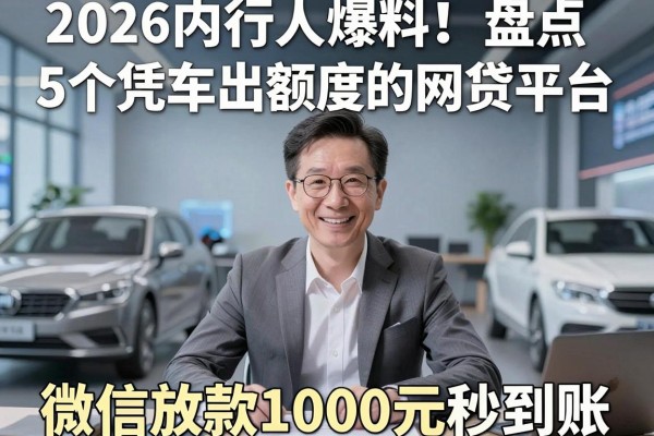 2026内行人爆料!盘点5个凭车出额度的网贷平台,微信放款1000元秒到账