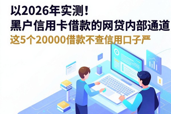 2026年实测！黑户信用卡借款的网贷内部通道，这5个20000借款不查信用口子严选推荐