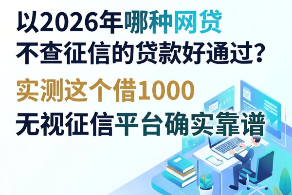 2026年哪种网贷不查征信的贷款好通过?实测这5个借1000无视征信平台确实靠谱