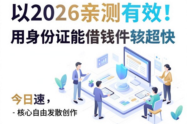 2026亲测有效!这5个用身份证能借钱的软件审核超快,今日速看