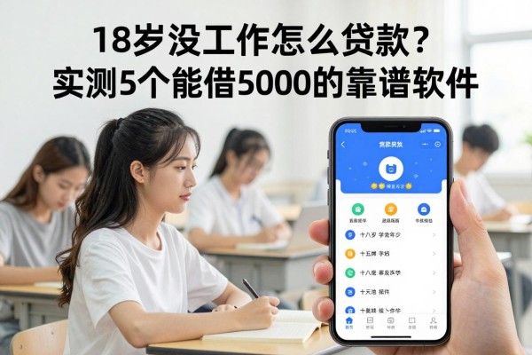 18岁没工作怎么贷款?实测5个能借5000的靠谱软件