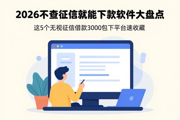 2026不查征信就能下款的软件大盘点！这5个无视征信借款3000包下平台速收藏