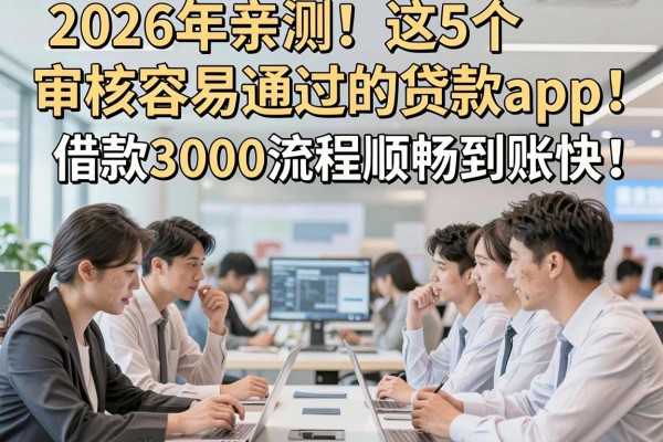 2026年亲测!这5个审核容易通过的贷款app,借款3000流程顺畅到账快
